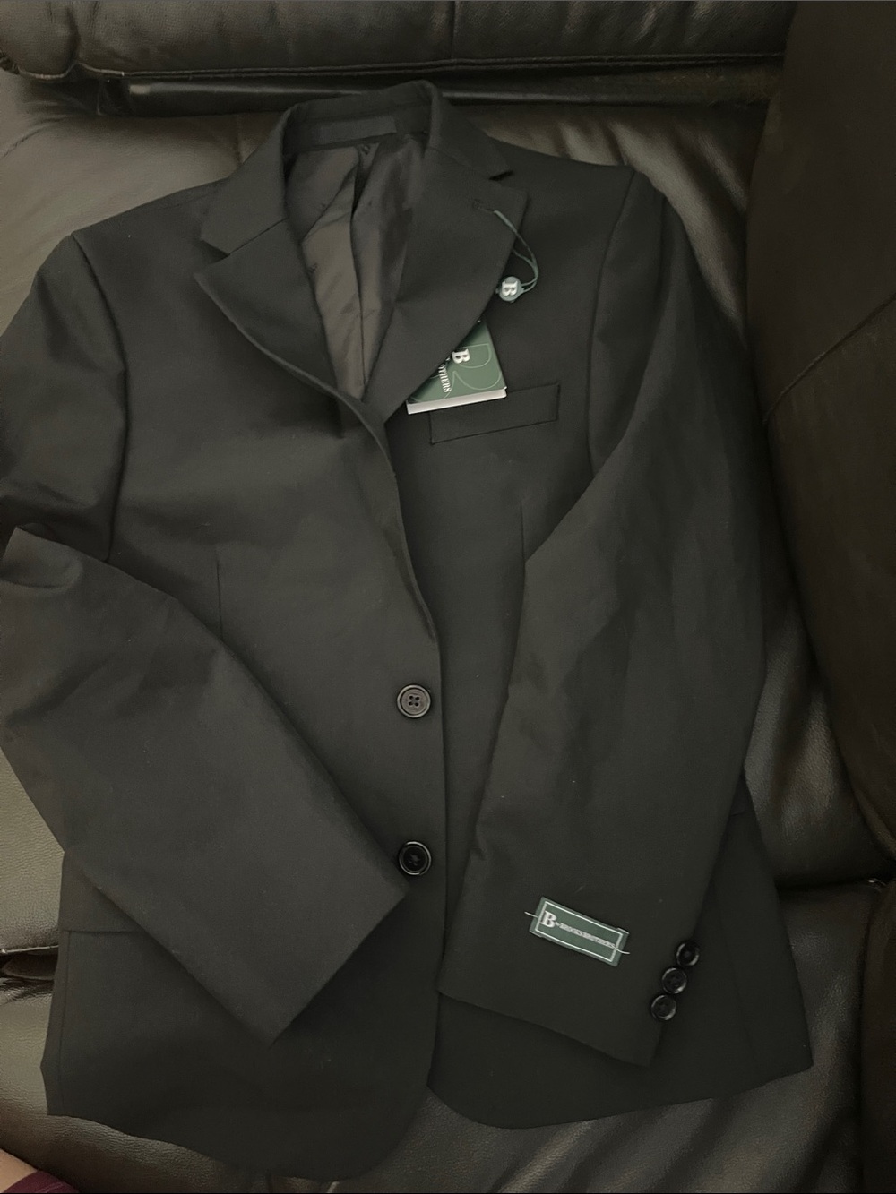 Brooks Brothers Black Two-Button Men's Blazer